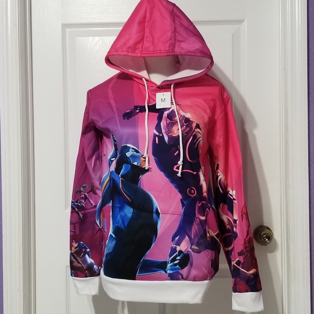 Fortnite Pink Unisex Graphic Hoodie